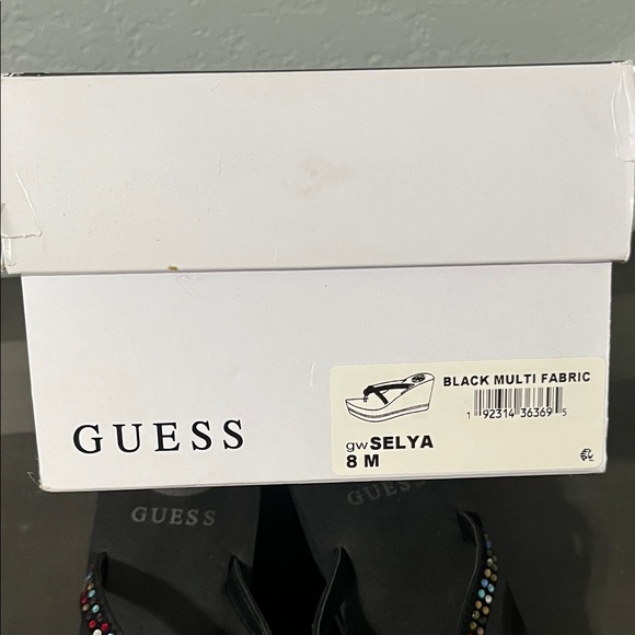 Guess Black Sandals with Multicolor Rhinestones - Picture 7 of 7